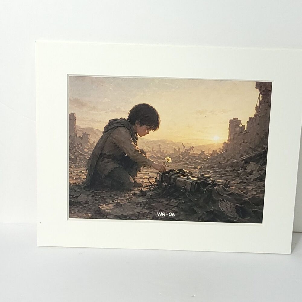 Post Apocalyptic Attack On Titan Card Anime Wall Art Oversized Board A4